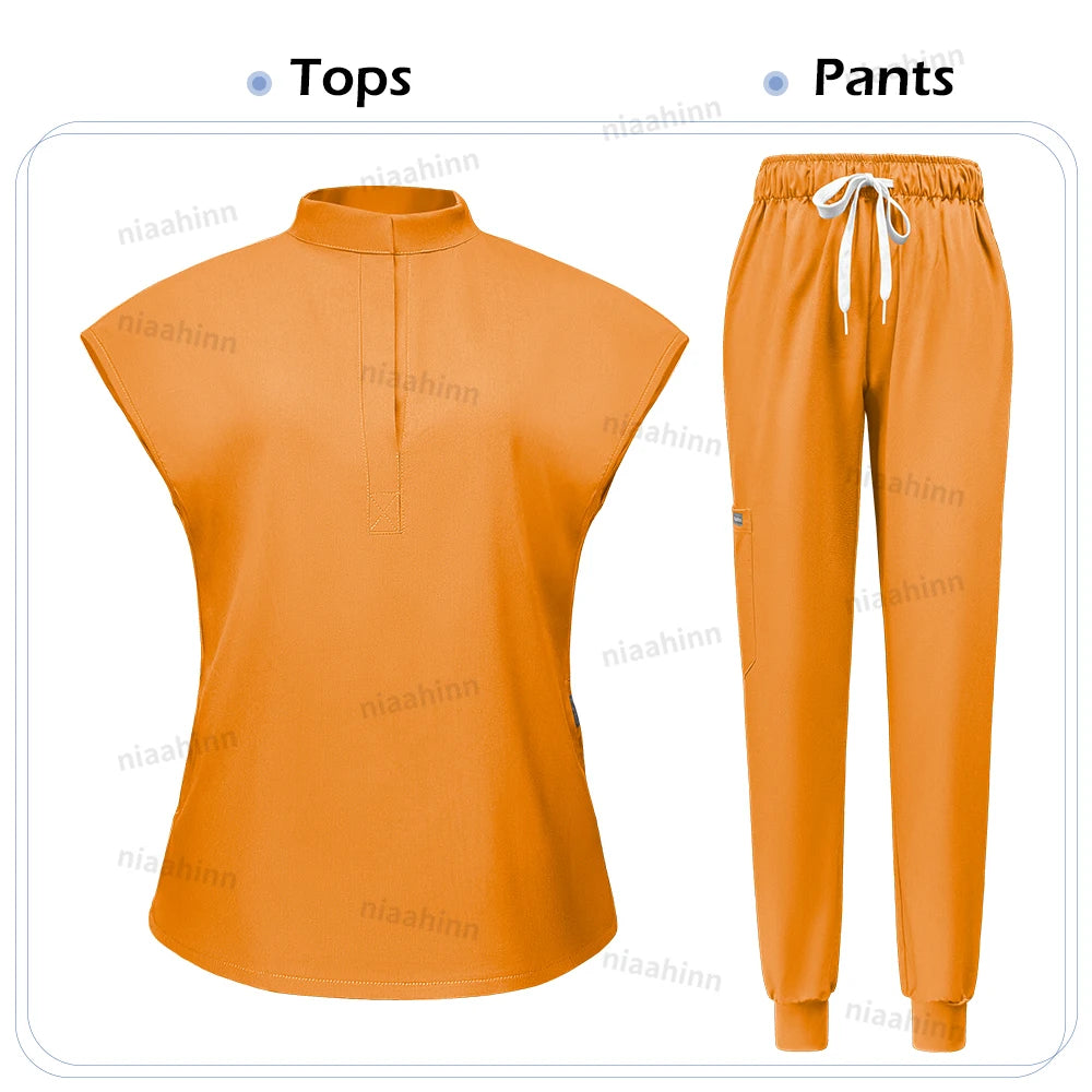 ScrubLuxe Short Sleeve Jogger Set