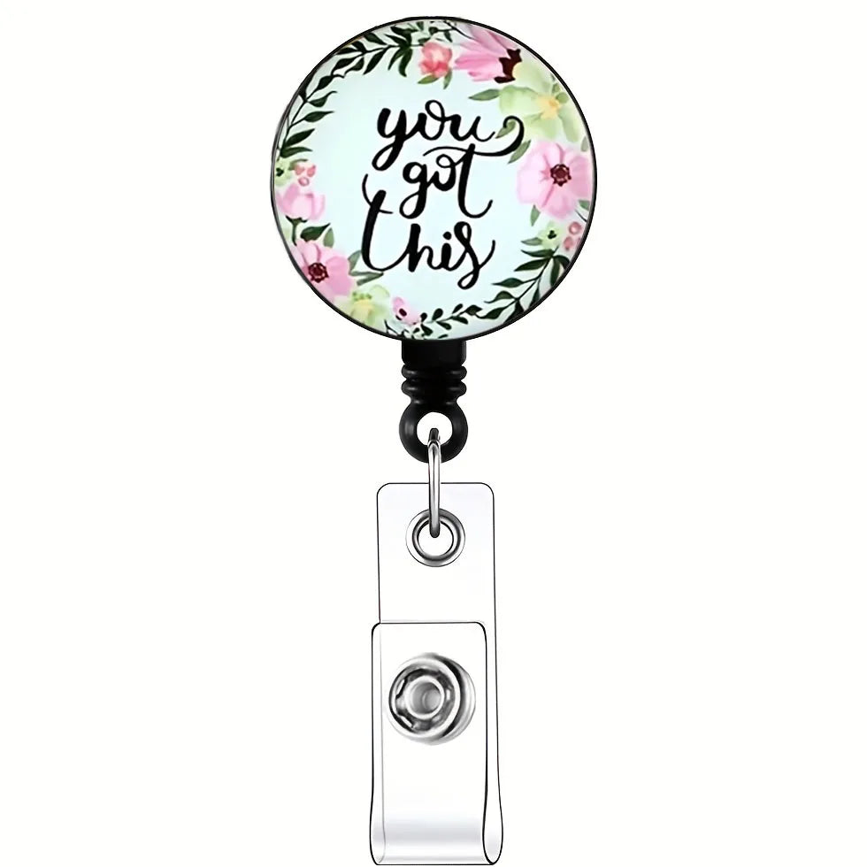 ScrubLuxe Inspirational Nurse Badge Reel