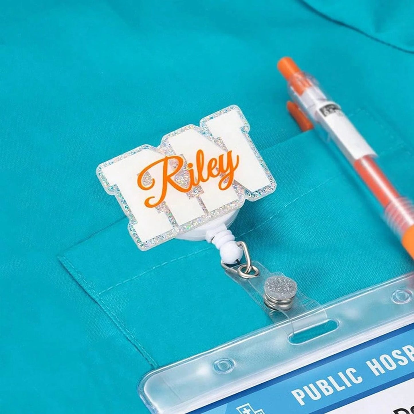 ScrubLuxe Custom Name Badge Reel