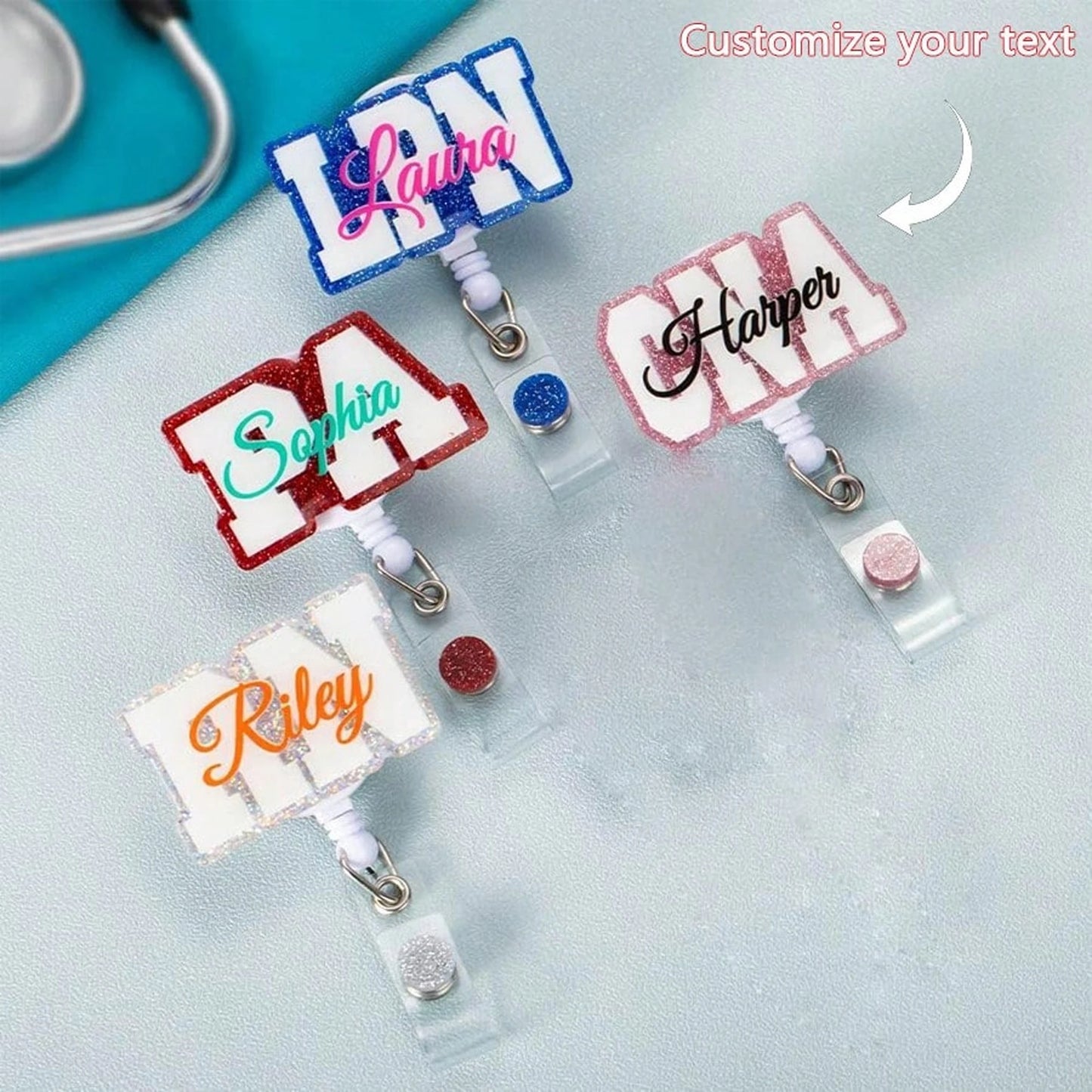 ScrubLuxe Custom Name Badge Reel