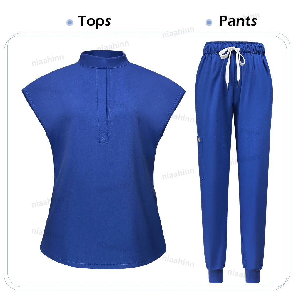 ScrubLuxe Short Sleeve Jogger Set