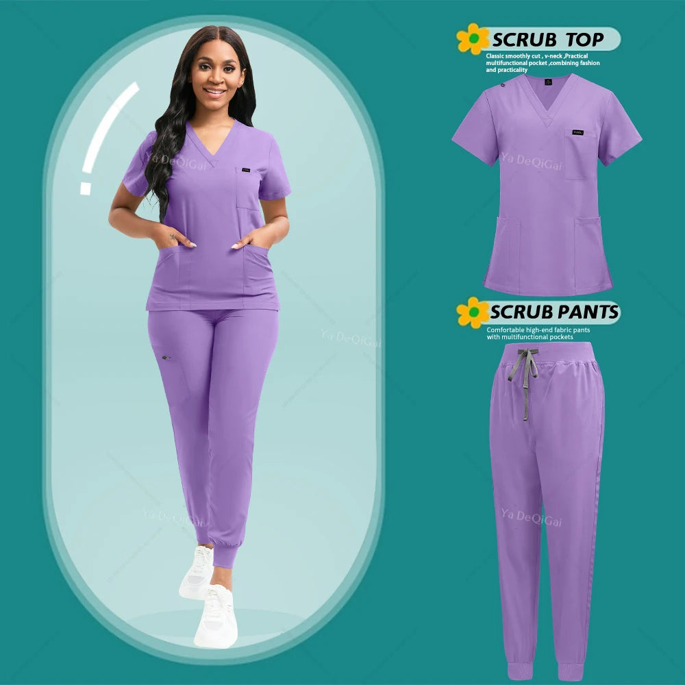 ScrubLuxe Stretch Jogger Set