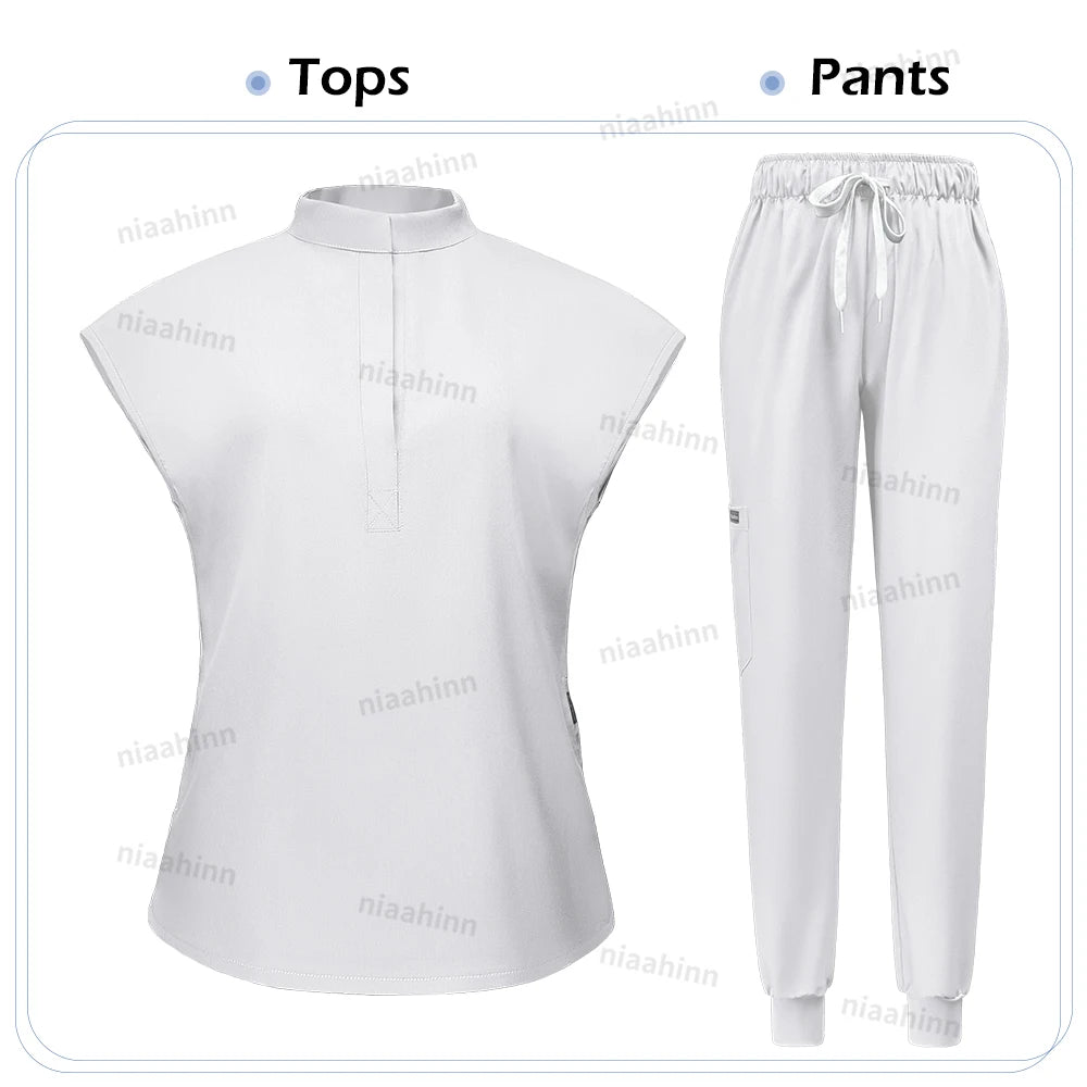 ScrubLuxe Short Sleeve Jogger Set