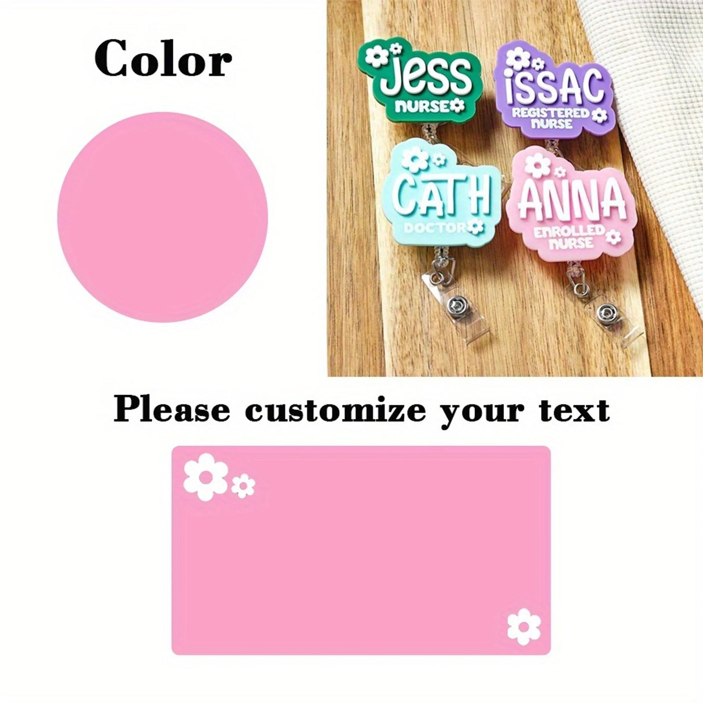 ScrubLuxe Personalized Nurse Badge Reel