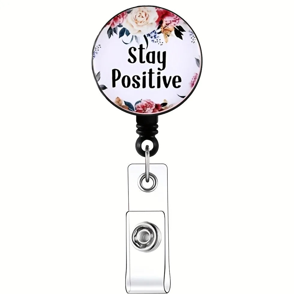 ScrubLuxe Inspirational Nurse Badge Reel