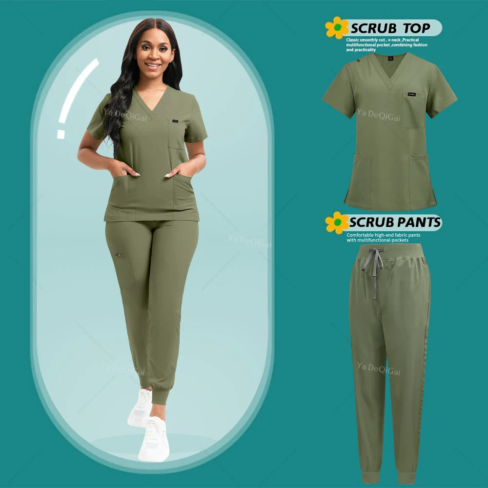 ScrubLuxe Stretch Jogger Set