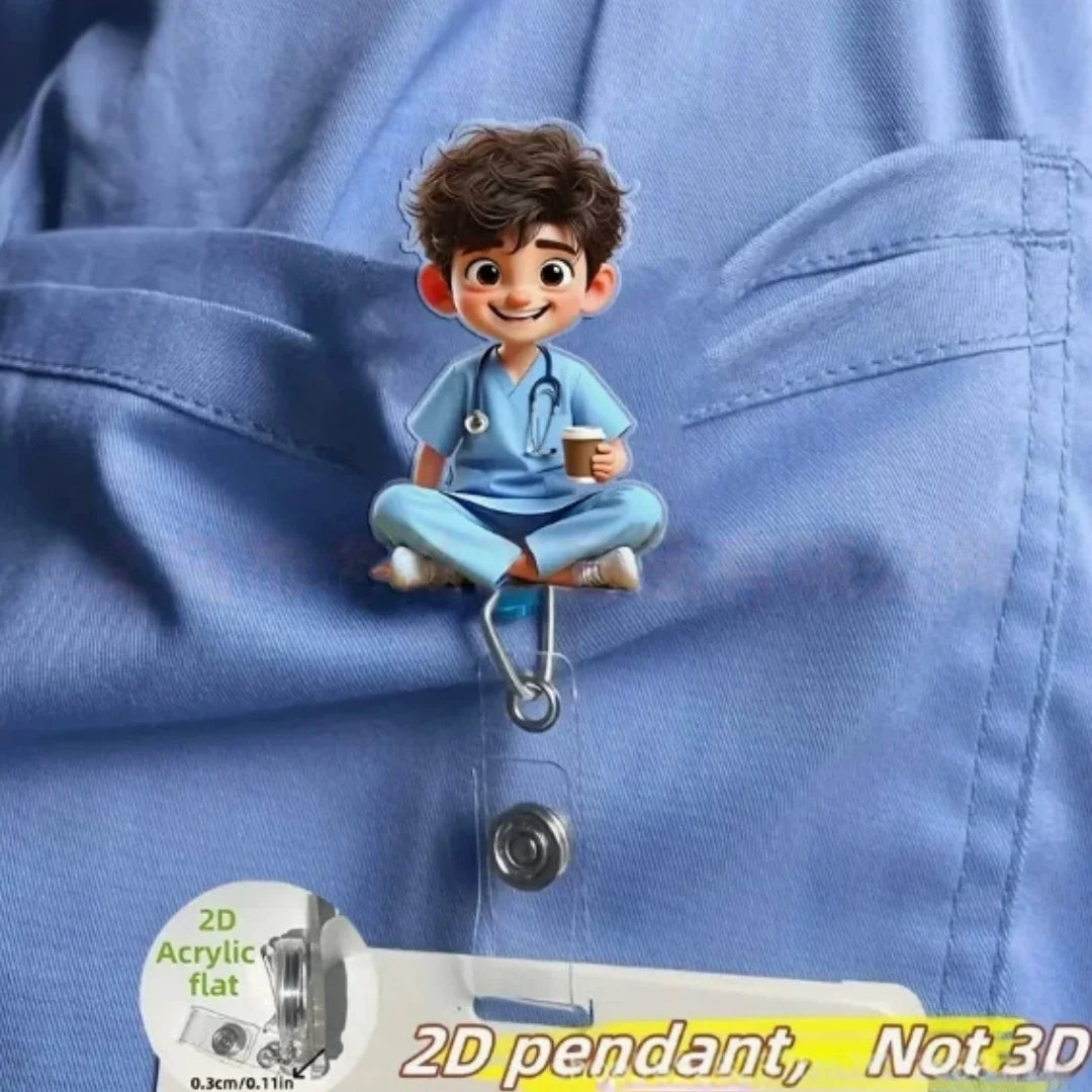 ScrubLuxe NICU Nurse Badge Reel