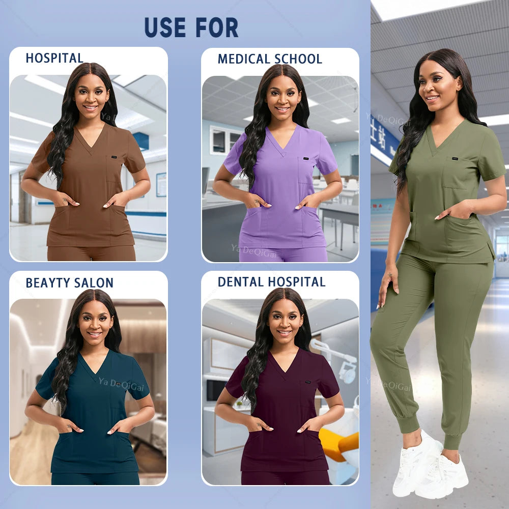 ScrubLuxe Stretch Jogger Set
