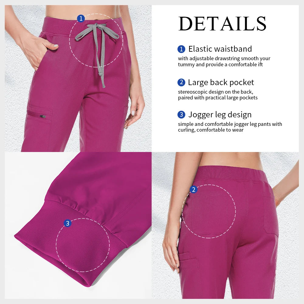 ScrubLuxe Slim Fit Jogger Scrub Pants