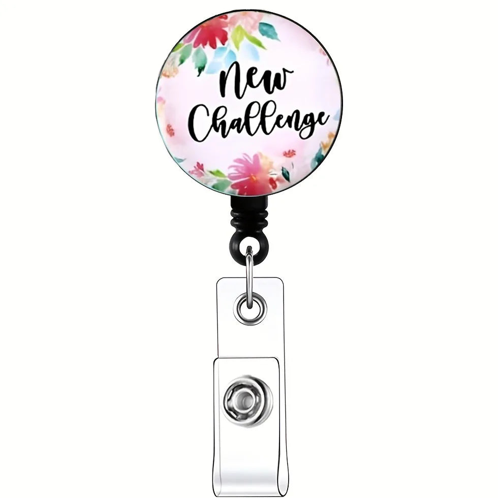 ScrubLuxe Inspirational Nurse Badge Reel