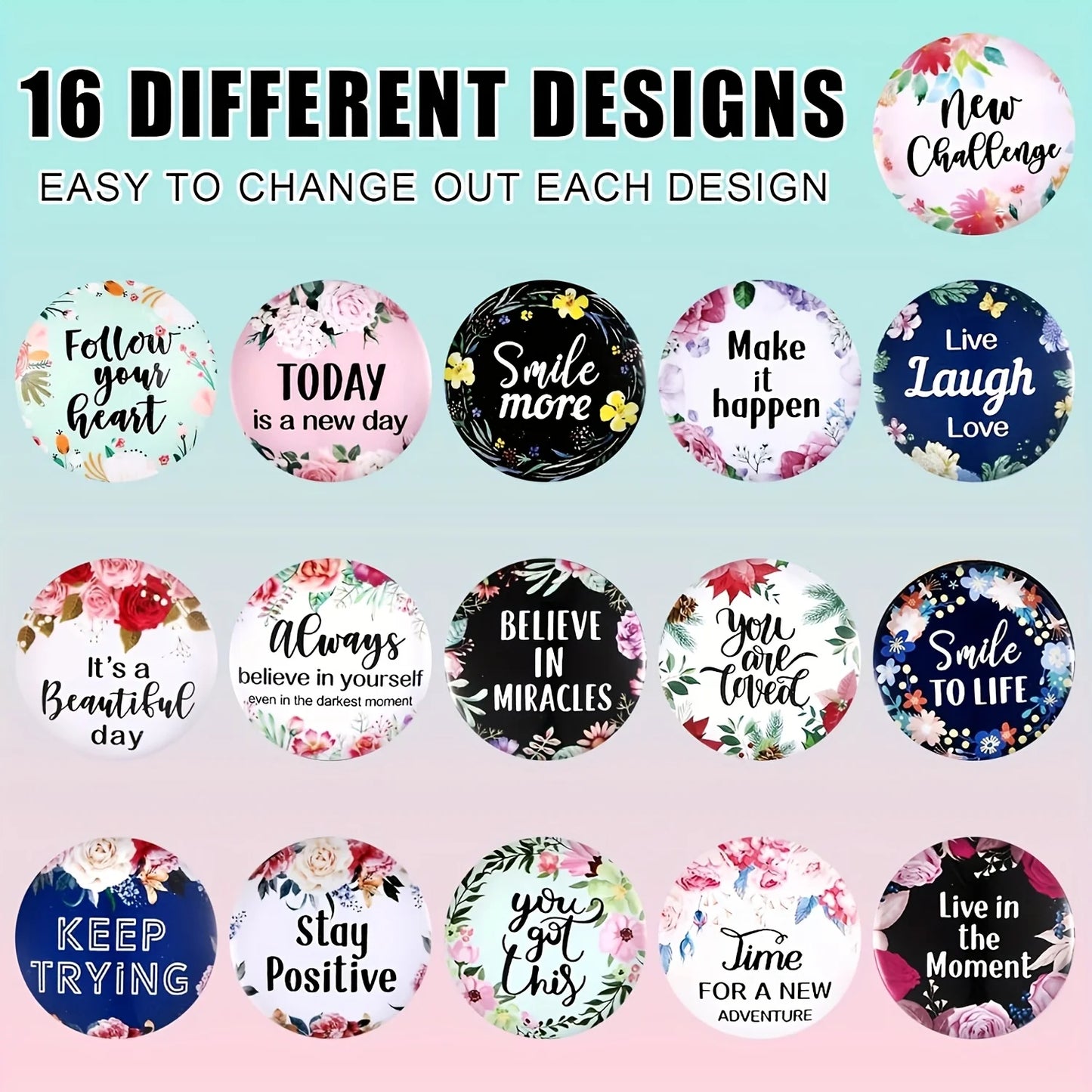 ScrubLuxe Inspirational Nurse Badge Reel
