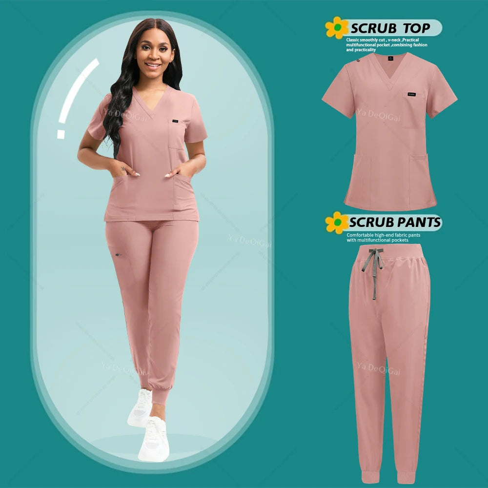 ScrubLuxe Stretch Jogger Set