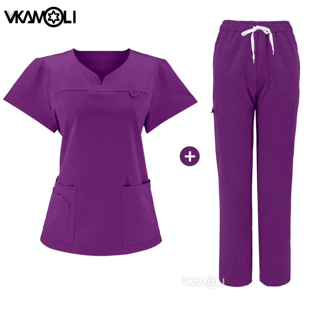 ScrubLuxe Slim Fit Scrub Set