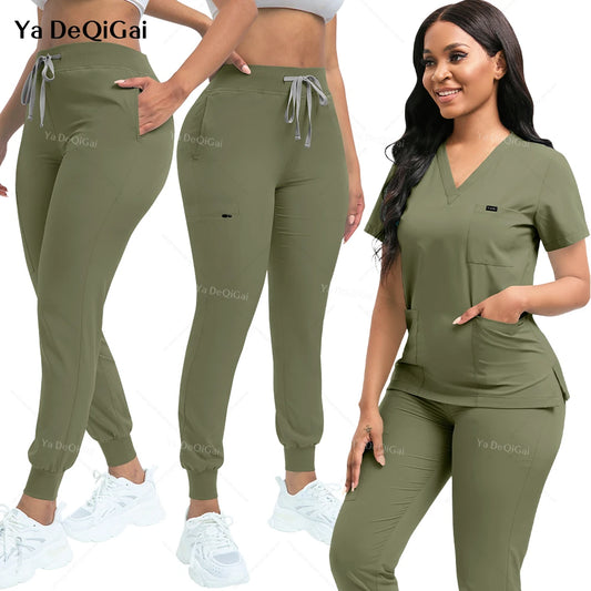 ScrubLuxe Stretch Jogger Set