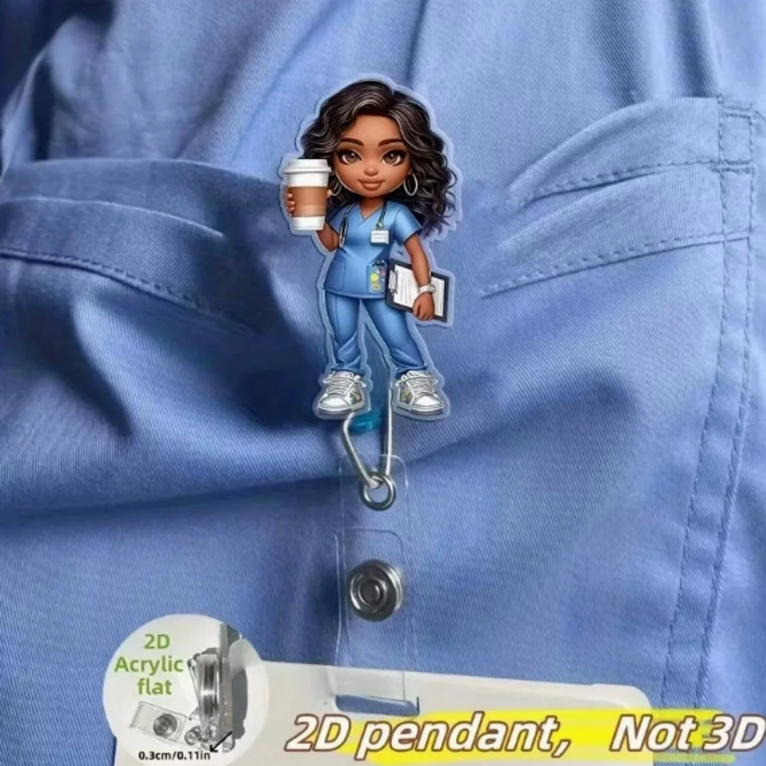 ScrubLuxe NICU Nurse Badge Reel