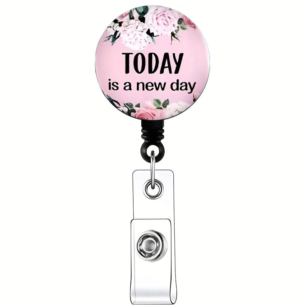 ScrubLuxe Inspirational Nurse Badge Reel