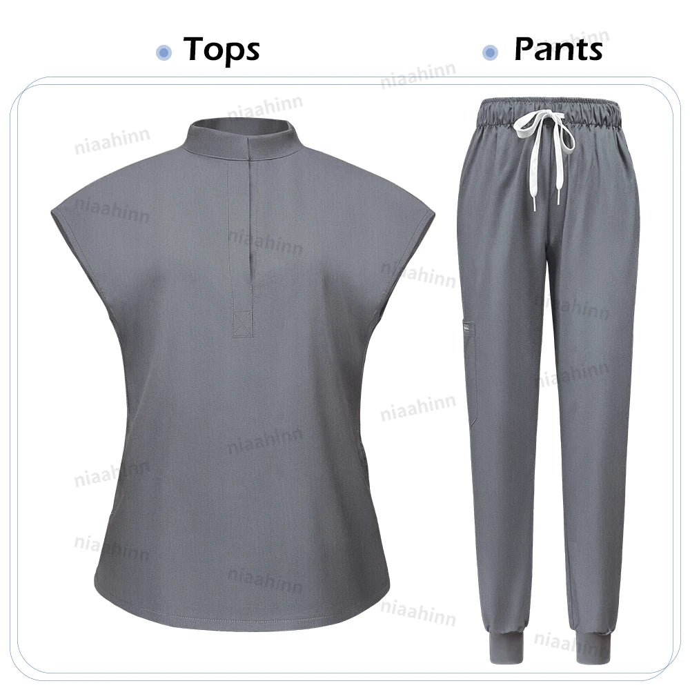ScrubLuxe Short Sleeve Jogger Set