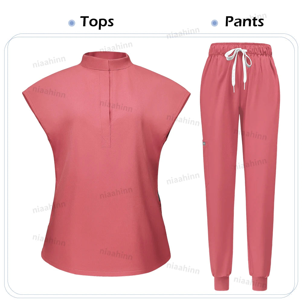 ScrubLuxe Short Sleeve Jogger Set