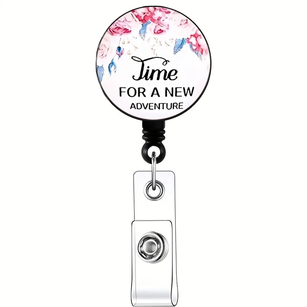 ScrubLuxe Inspirational Nurse Badge Reel
