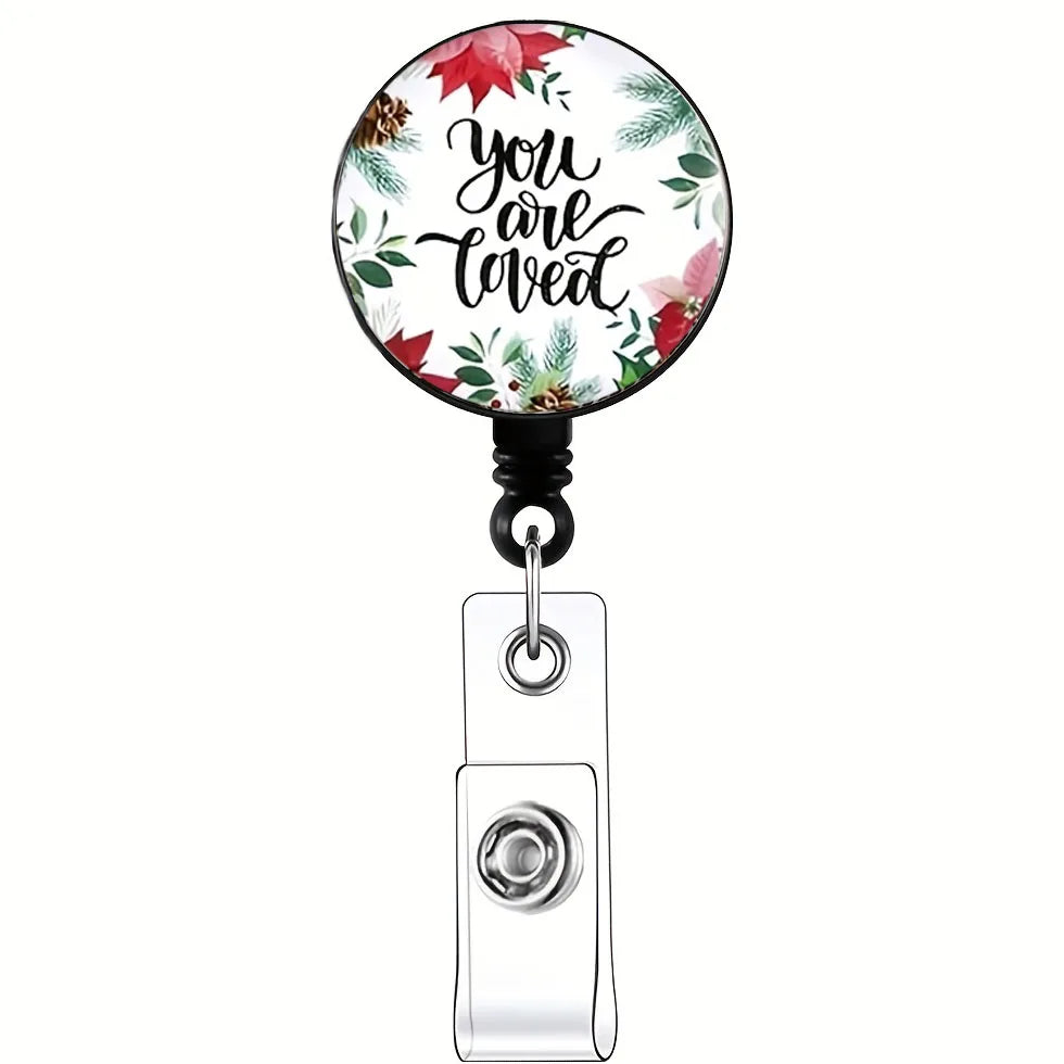 ScrubLuxe Inspirational Nurse Badge Reel
