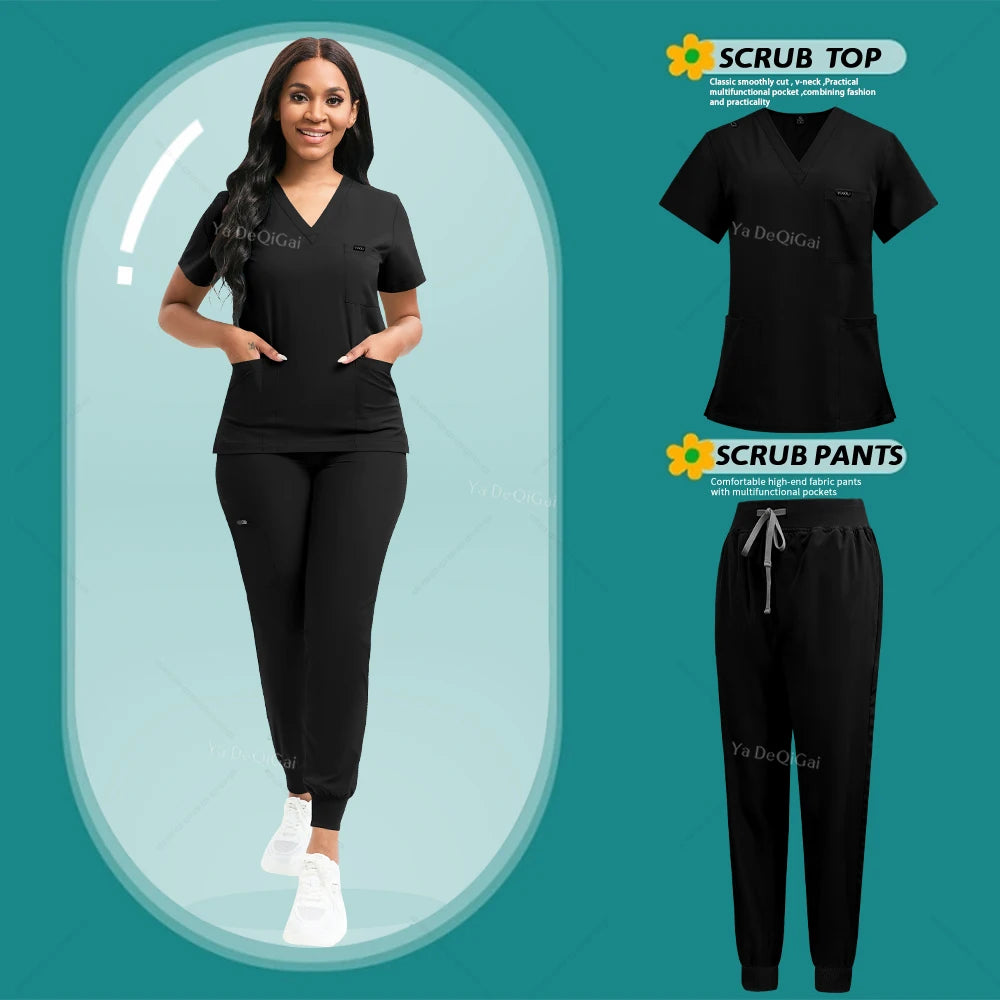 ScrubLuxe Stretch Jogger Set