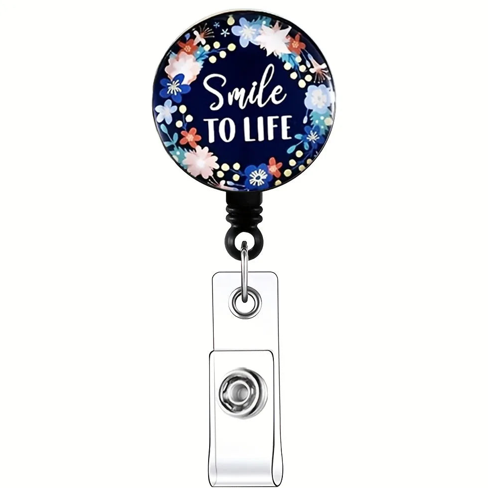ScrubLuxe Inspirational Nurse Badge Reel