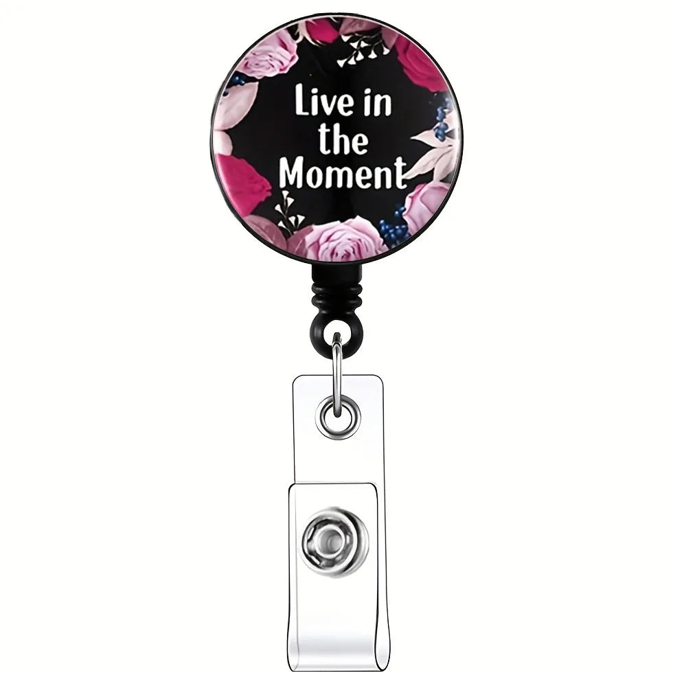 ScrubLuxe Inspirational Nurse Badge Reel