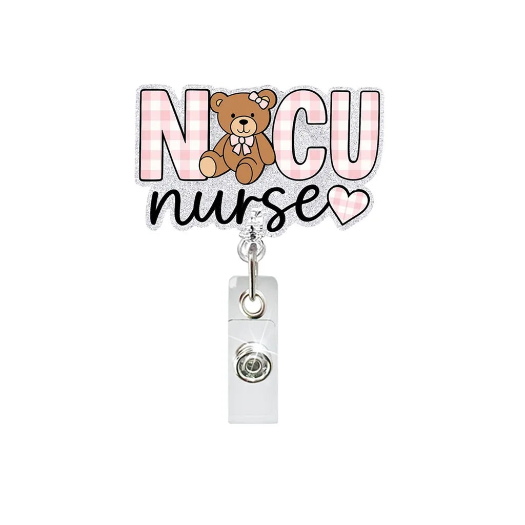ScrubLuxe NICU Nurse Badge Reel