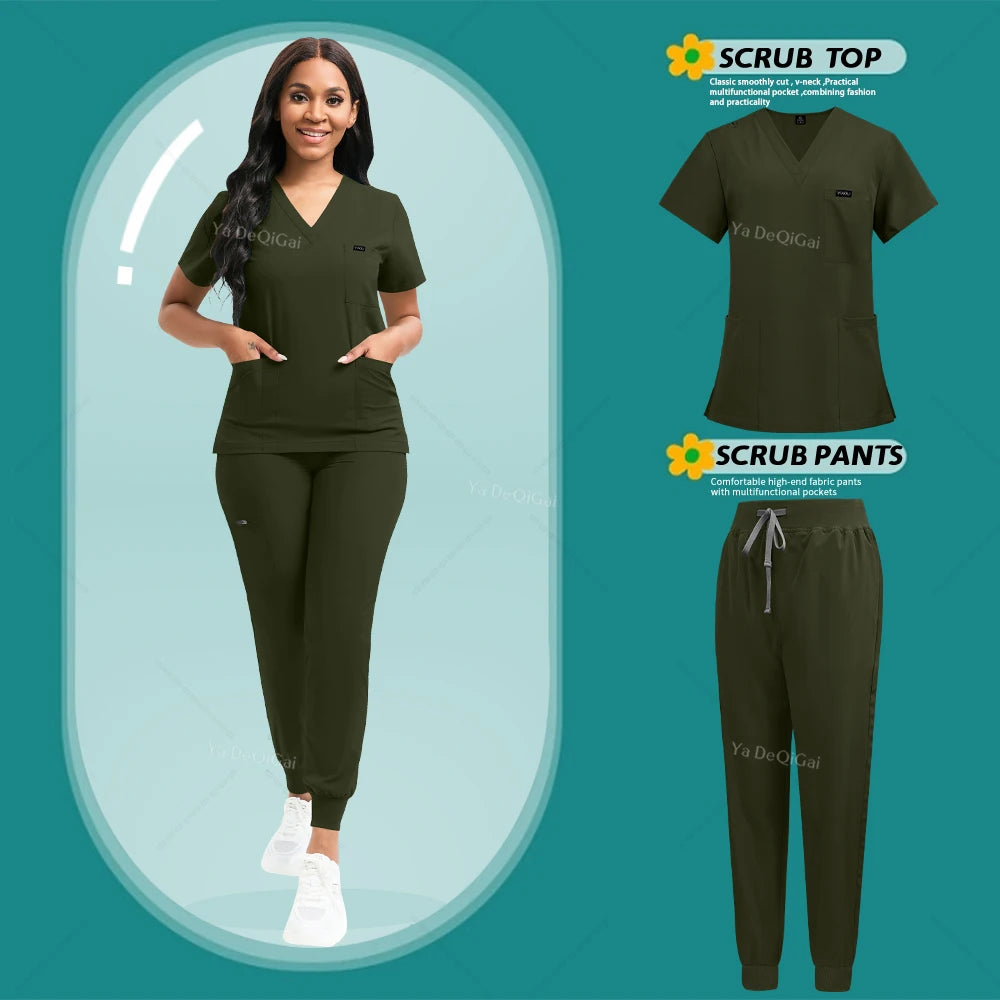 ScrubLuxe Stretch Jogger Set