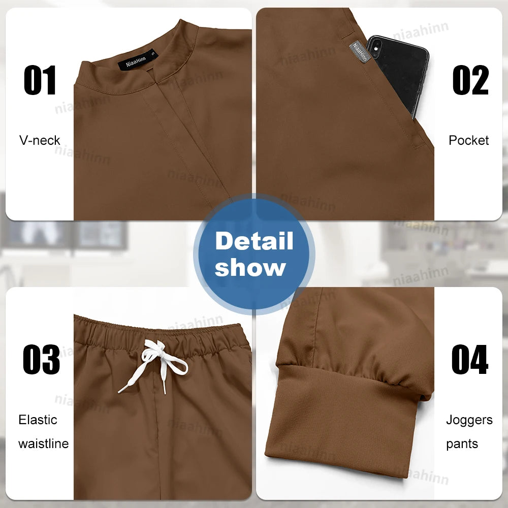 ScrubLuxe Short Sleeve Jogger Set