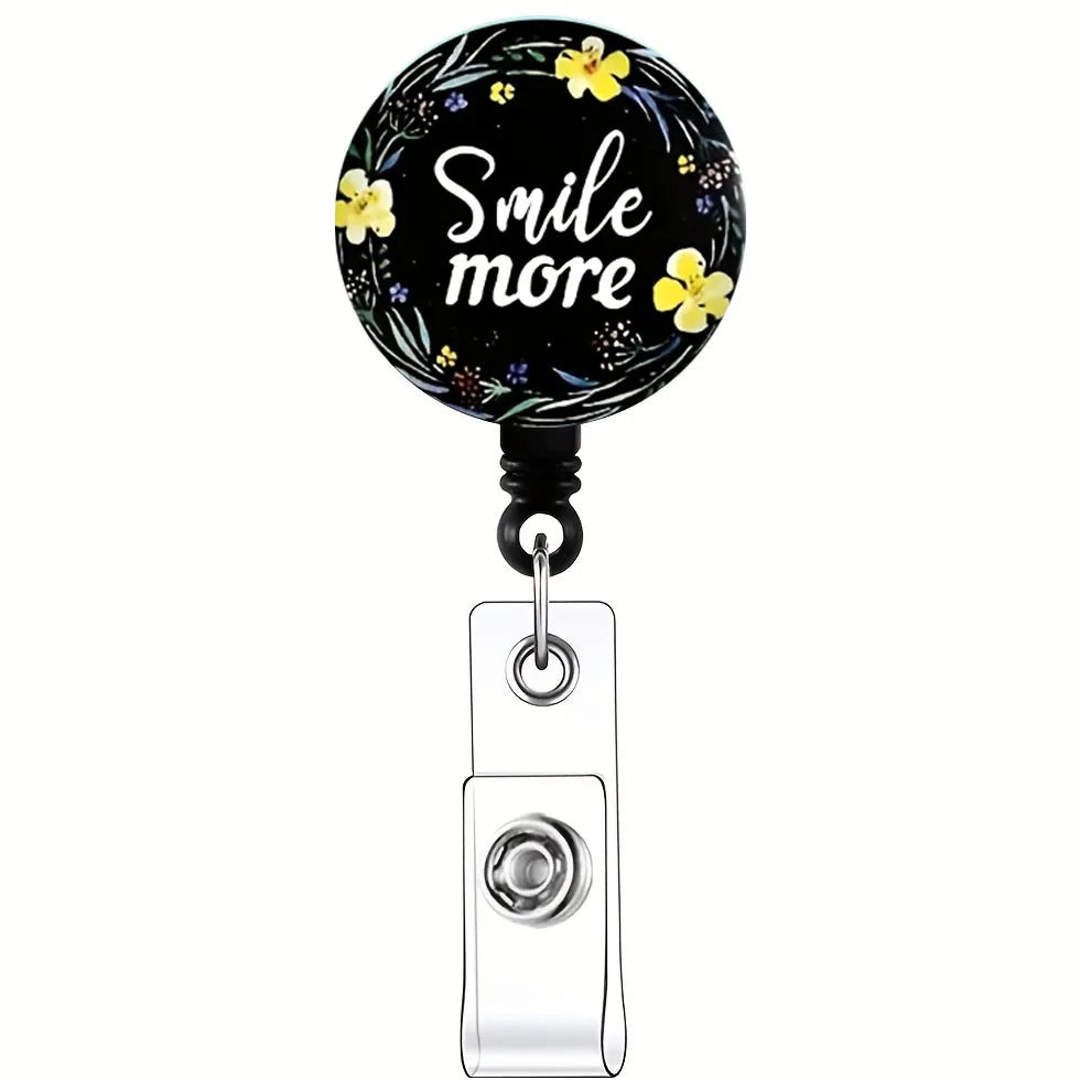 ScrubLuxe Inspirational Nurse Badge Reel