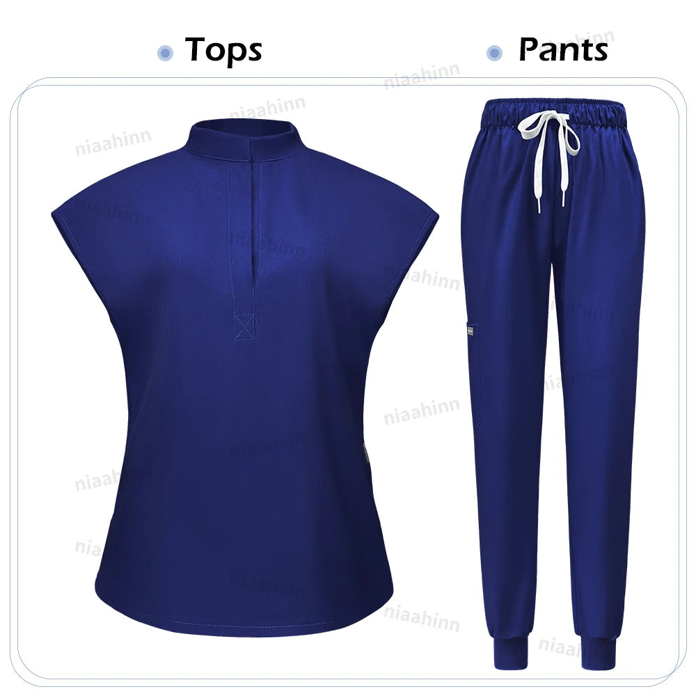 ScrubLuxe Short Sleeve Jogger Set