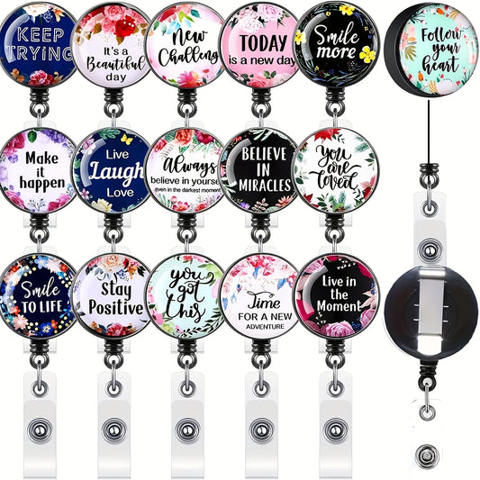 ScrubLuxe Inspirational Nurse Badge Reel