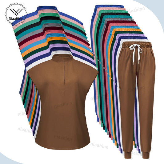 ScrubLuxe Short Sleeve Jogger Set