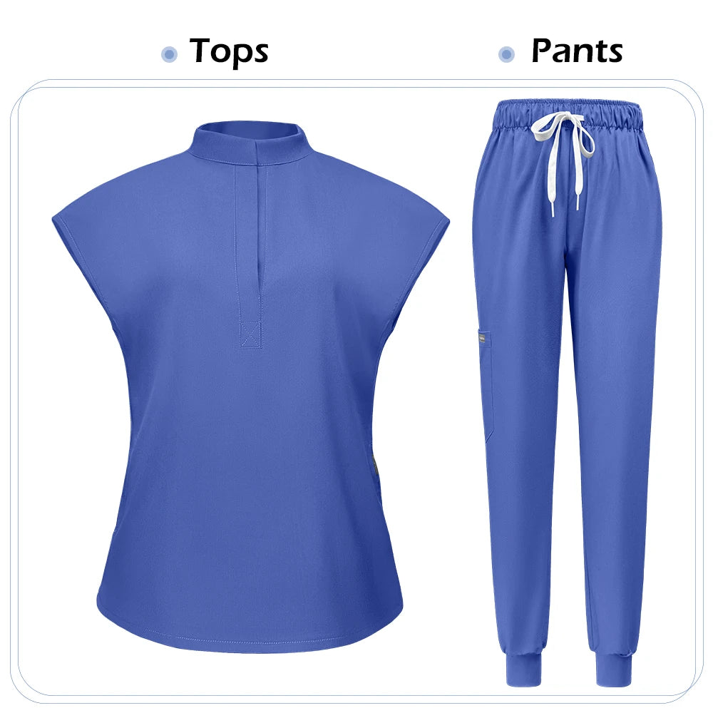 ScrubLuxe Short Sleeve Jogger Set