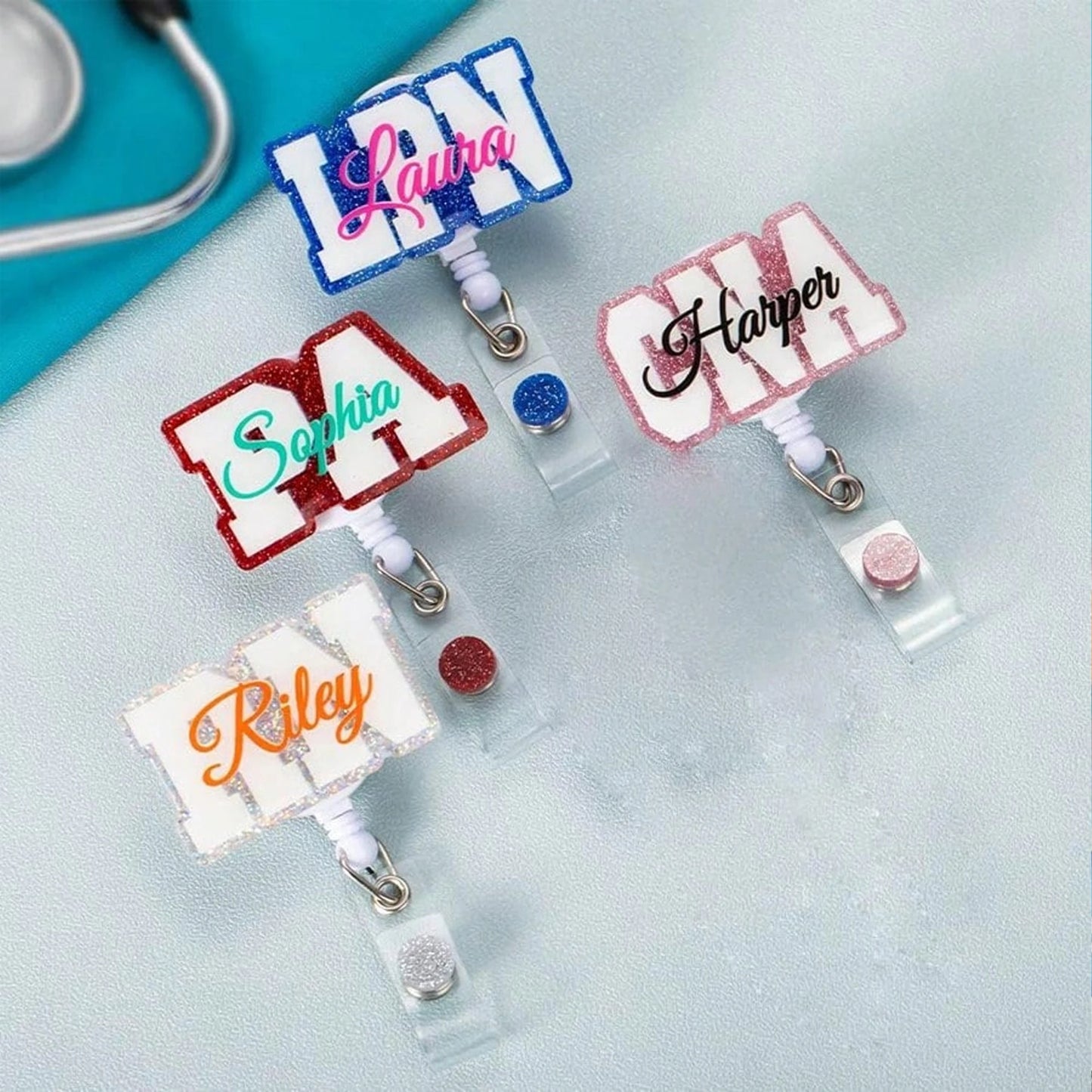 ScrubLuxe Custom Name Badge Reel