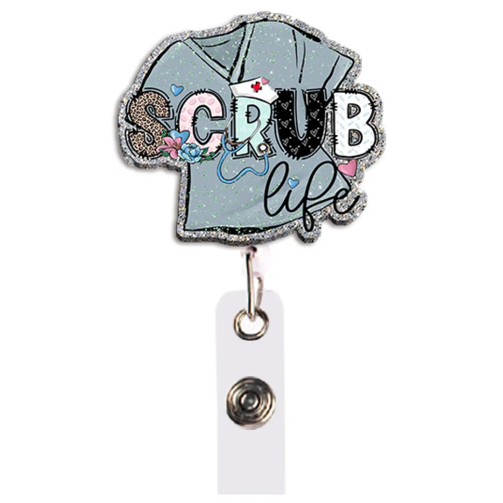 ScrubLuxe Glitter Badge Reel